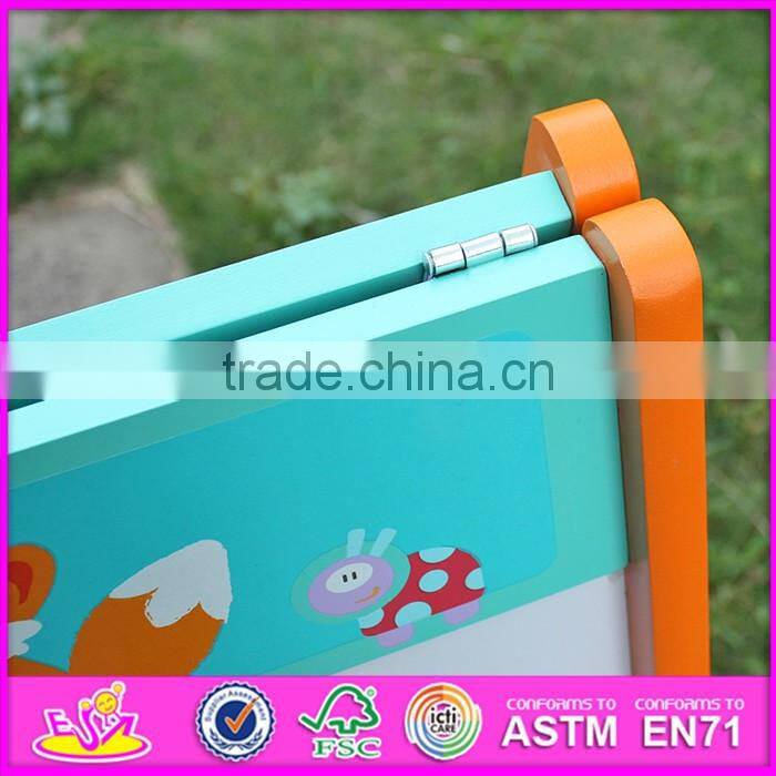 New wooden magnetic drawing board for kids,best sale wooden magnetic drawing board for toddlers W12B102-S