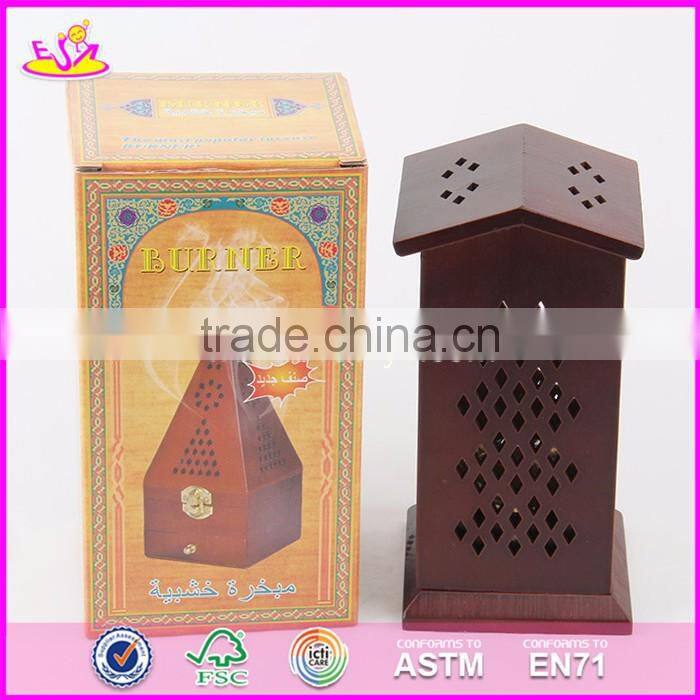 2017 New design flat roof wooden incense burner for sale W02A259