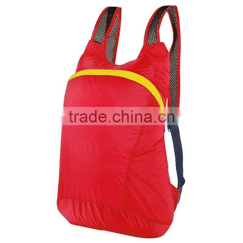 2015 new design manufactory direct foldable backpack,travel backpack bag,soft backpack