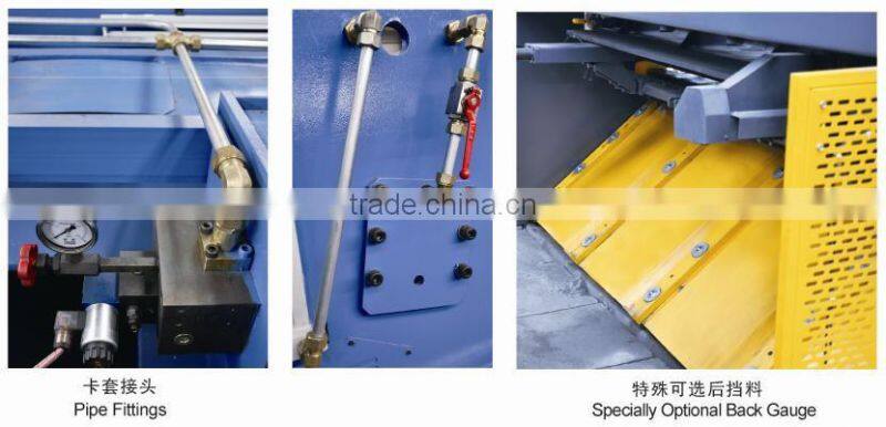 QC11Y Hydraulic Gullotine Shear model from 4x2000 to 25x3200mm