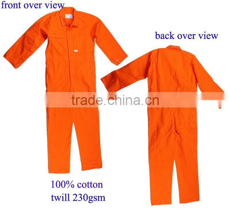 Custom Cotton Fabric Safety Work Overall Suit