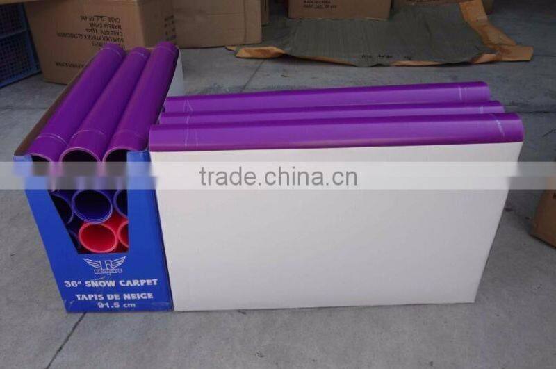 vintage rare Nice Karpet Plastic blue Jet Sled with built in handles 18" x 54"