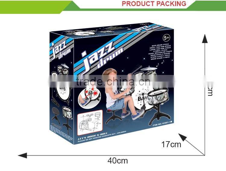 Most popular plastic musical instrument toy electronic drum set