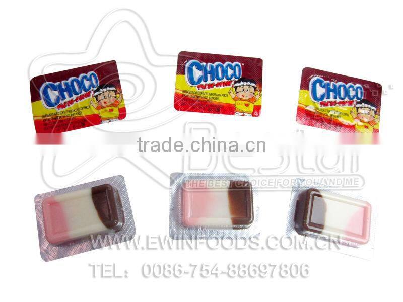 Milk Flavored Three Color Chocolate Cream