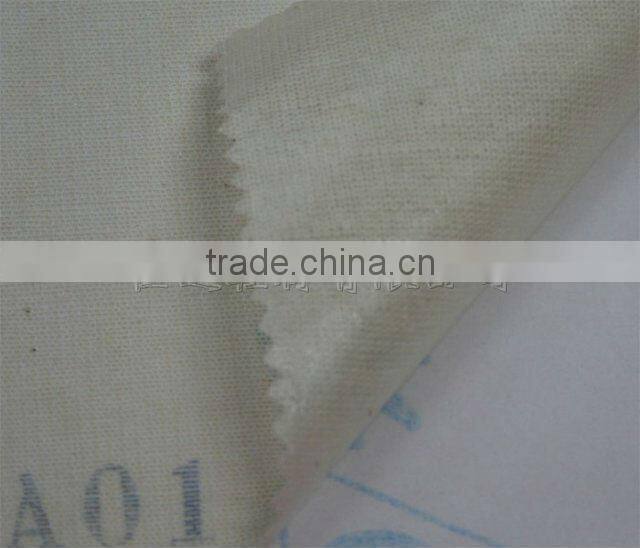 A01 cotton knitting fabric with hot-melt flat adhesive