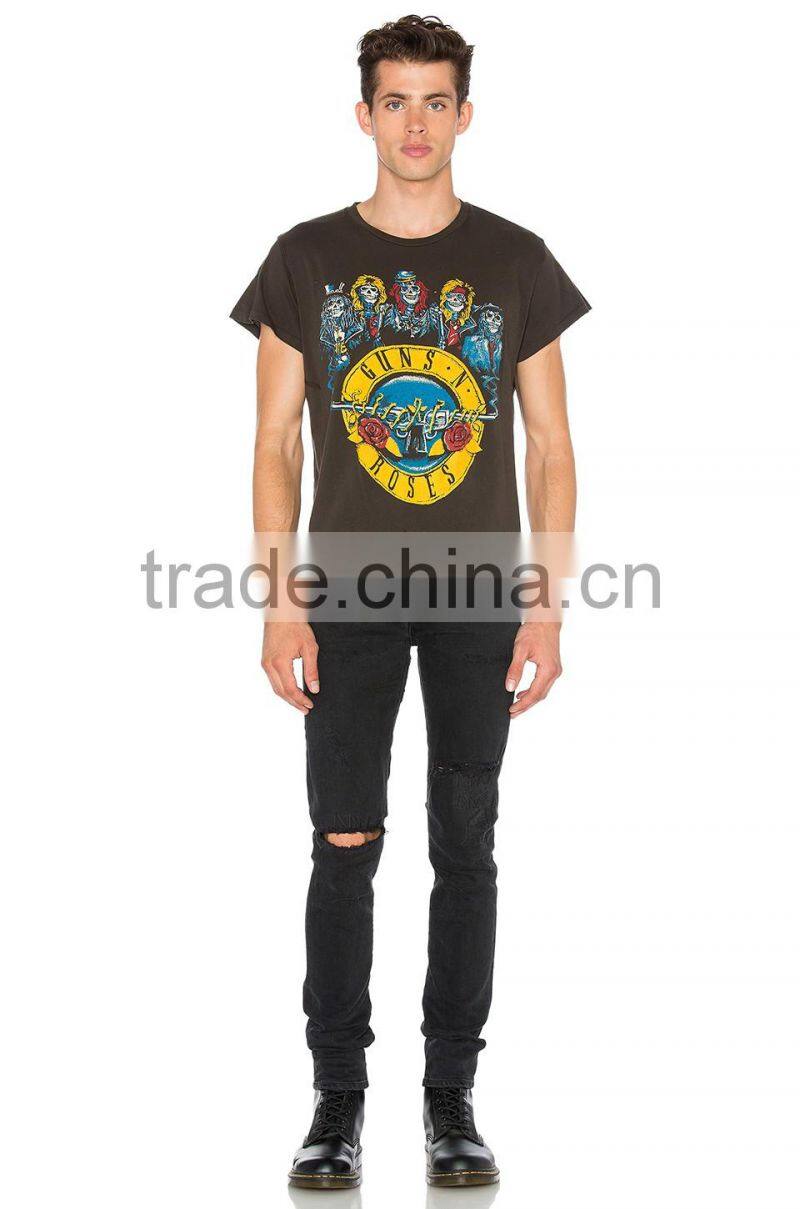 Latest design style men's comfort t-shirts 100% cotton