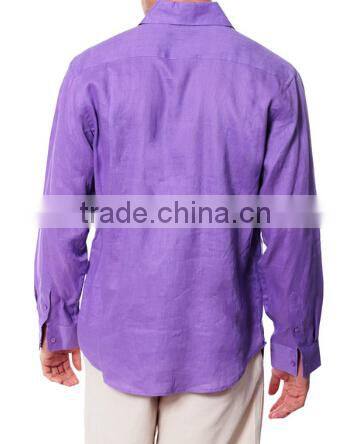Men's Custom Long Sleeve Linen Shirt