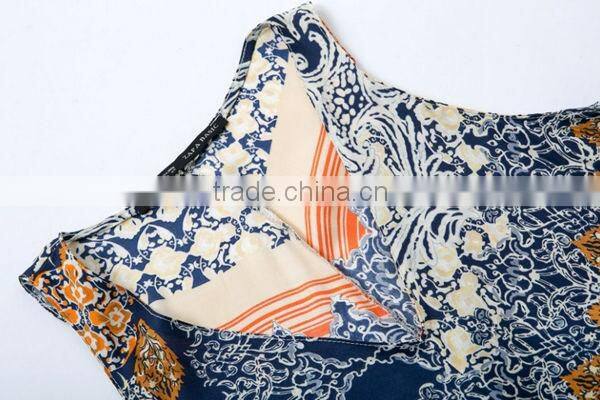 HD-D148 hot design elegant fashion floral women dress/casual ladies dress