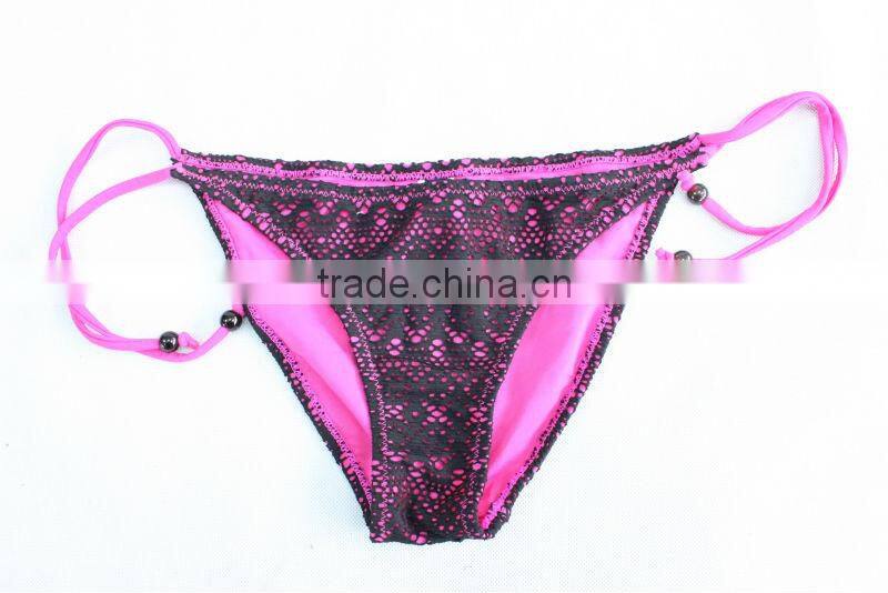 2017 wholesale customized design bathing suit branded top quality nylon raw material bikini