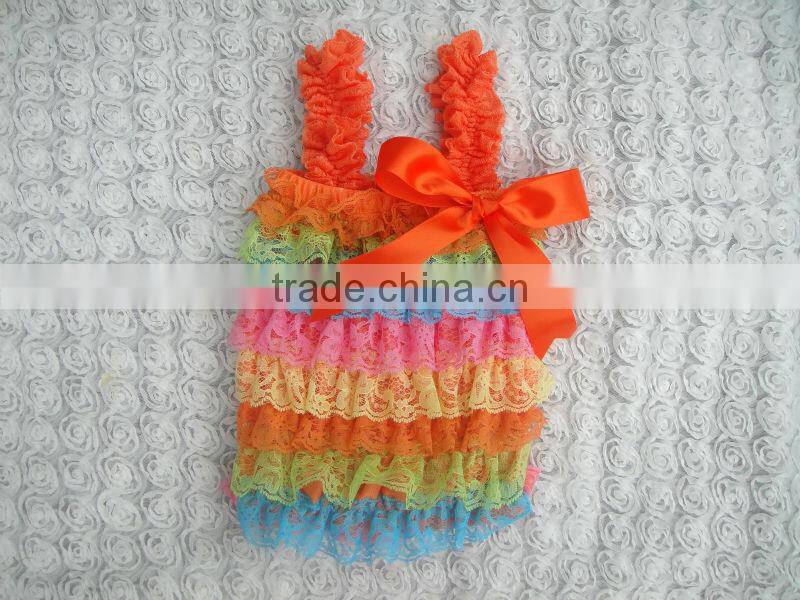 Newest style pop baby wear lace tops made in China