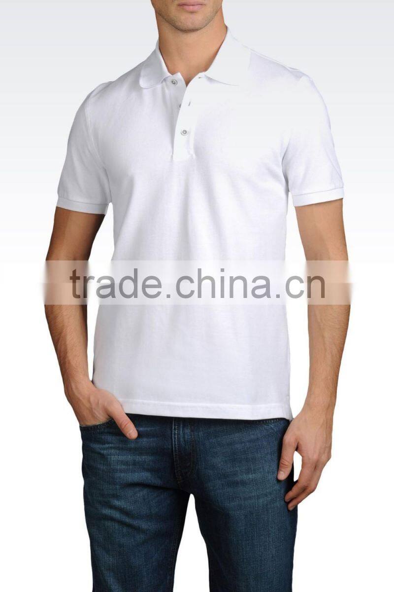 Sell lots of pure white POLO shirt unisex short sleeve POLO unlined upper garment wholesale