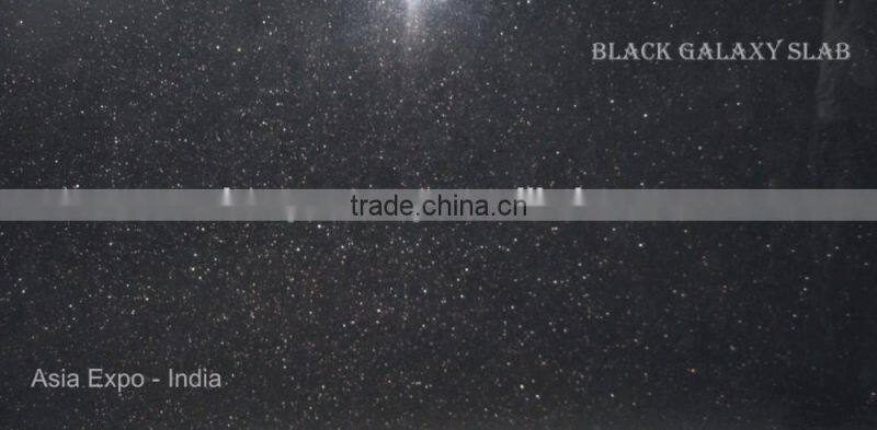 Granite Black Galaxy from India / Indian Black Granite Black Galaxy