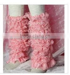 Christmas Hot Coming Winter Cute Baby Leg Warmers Knitted Lace Tirm Boot Socks Leggings