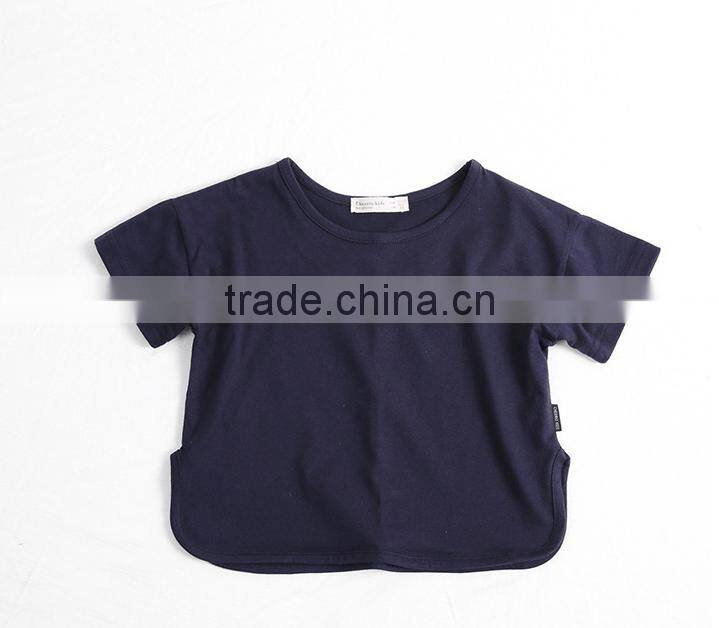Boutique Wholesale Baby Clothes Cotton Fabric Shirt Short Sleeve Blouse