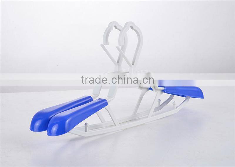 Multifunctional extendable clothes drying rack folding clothes hanger copper suit hanger