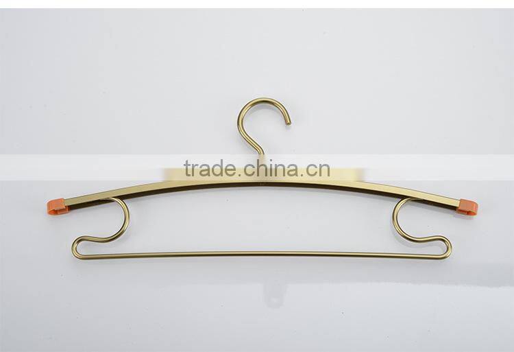 Hot selling dress hanger wholesale metal bra hanger clothes copper hanger