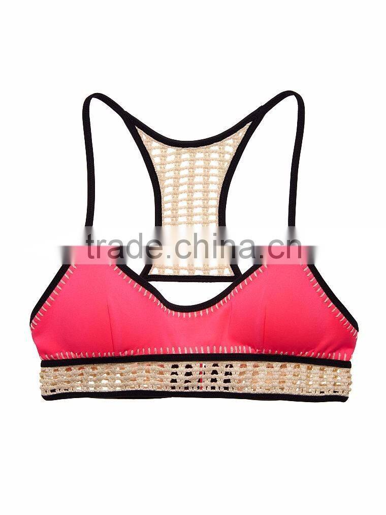 NEW! Long Line Surf Bralette Swimwear hot kore an teen girl bikini Woman swimsuit