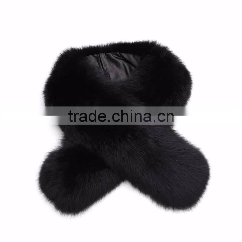 Myfur Short Fox Fur Trim Collar For Ladies Winter Jacket Wholesale