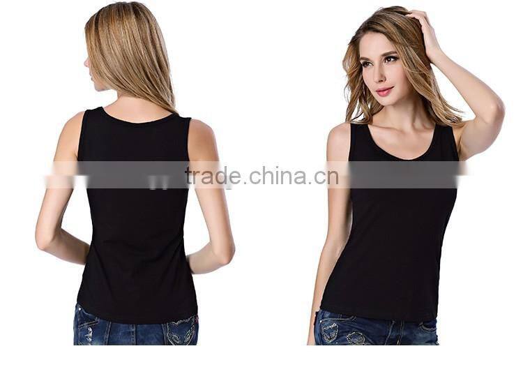 Ladies Modal viscose /cotton elastic tight blank summer sports singlet/tank tops