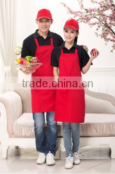 Custom aprons Korean solid color home aprons brown advertising apron custom printed LOGO