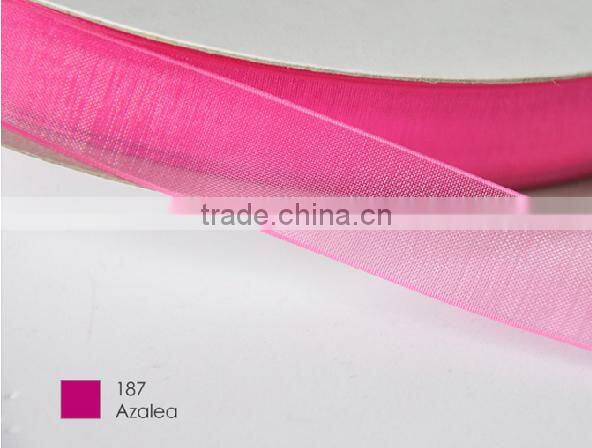 hi-ana ribbon 102 galloon silk sheer organza ribbon for gift packaging Beautiful Wedding Organza Ribbon decorative ribbon