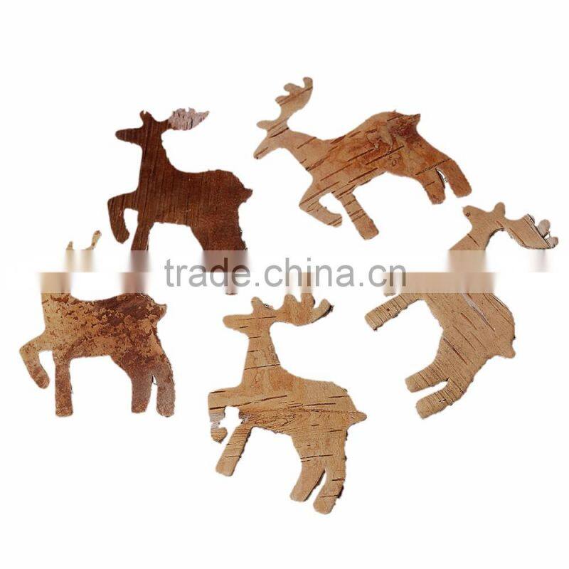 Cheap Wholesale Natural Birch Bark Christmas Reindeer Birch Bark