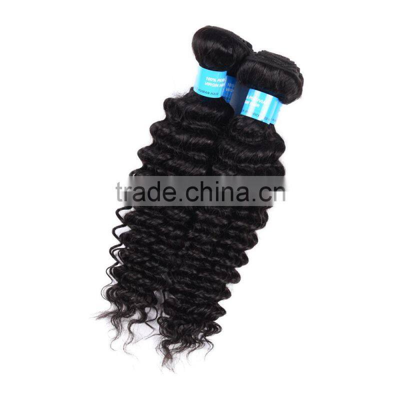 Double Drawn Weft Loose Wave 7A 8A unprocessed peruvian/brazilian deep wave hair