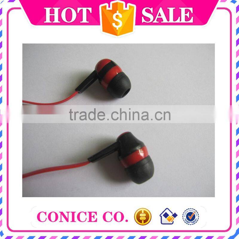 2015 newest mobile phone earphone cheap in ear stereo earphone with mic Silicone Earphones