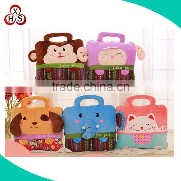 winter blanket wholesale plush baby pillow animal blanket