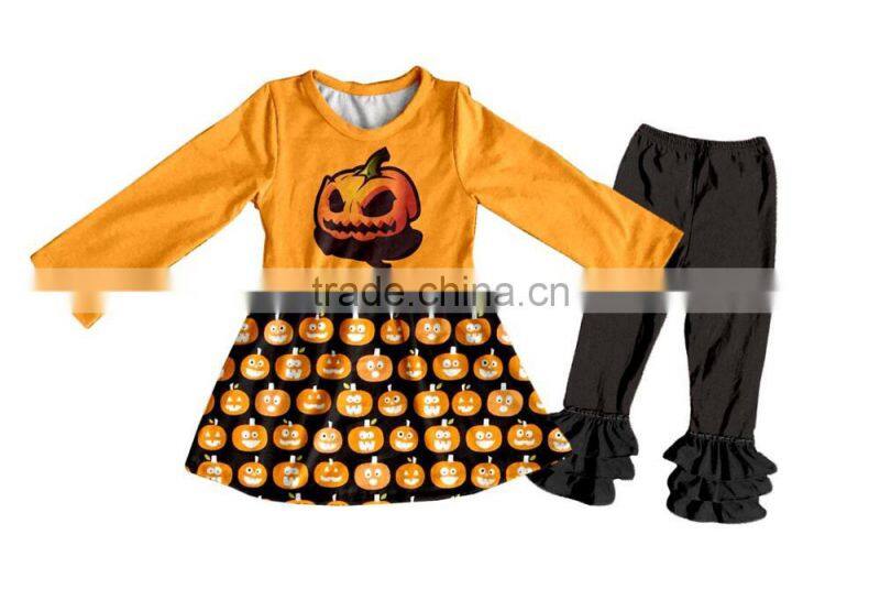 Celebrate the festival cotton printed with beautiful patter children are very simple as long as there is good Halloween clothes