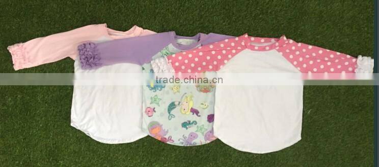 Children clothing 2016 baby latest fancy tops girls letter t-shirt online toddler girl clothes boutique wholesale remake