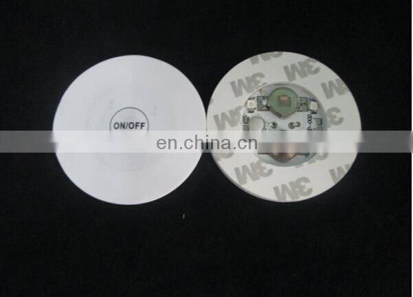 EVA+PCB led bottle sticker coaster light up coaster