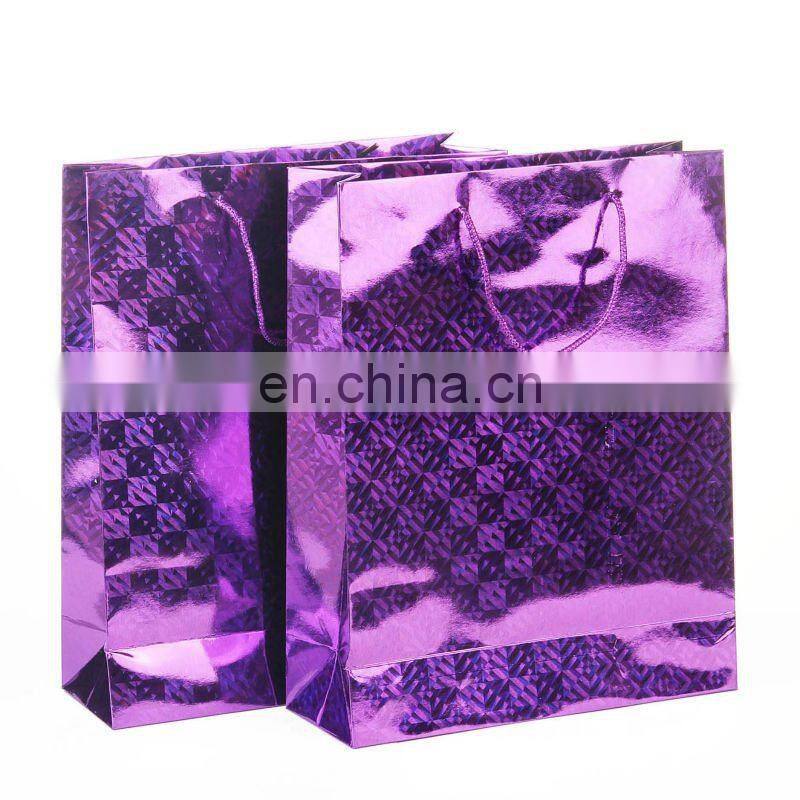 Customized Hologram paper shopping bag