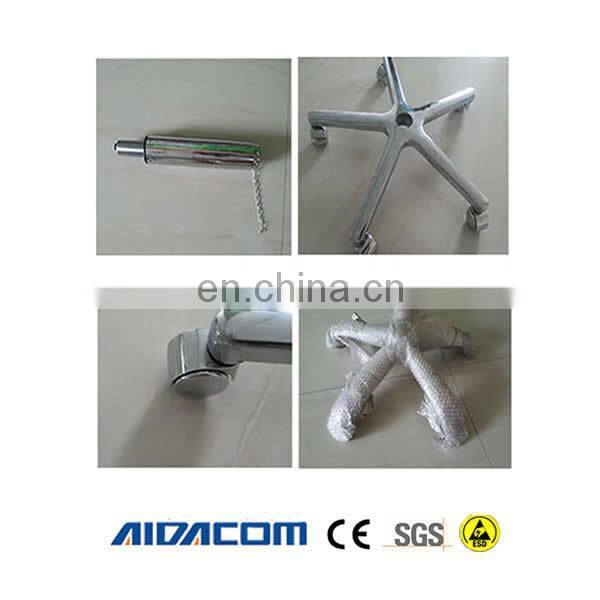 With castor,cup, Adjustable esd antistatic clean room fabric chairs