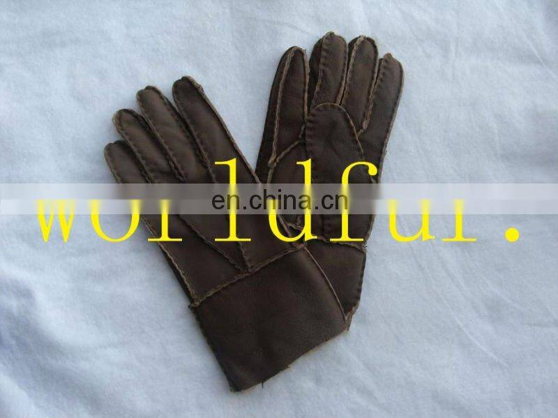 BY-S-G127 Double Face Sheepskin Gloves with perfect quality