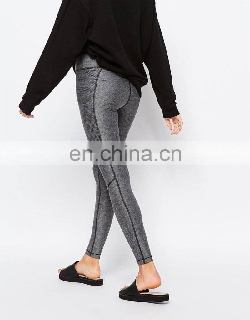 premium contrast piping compression leggings
