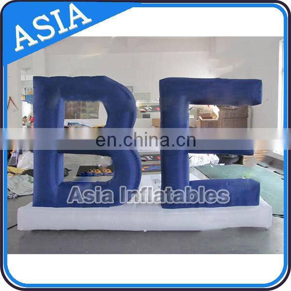Colorful Inflatable Letters / Giant Inflatable Led Light Up Numbers For Deocration / Inflatable Letters Model For Wedding