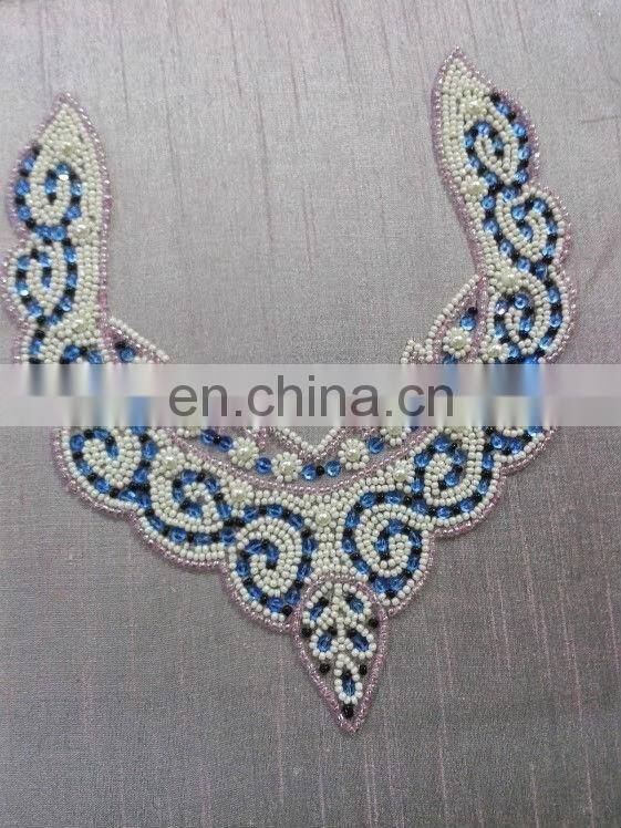 ORANGE SEED BEAD TWISTER NECKLACE 1940's HAUTE COUTURE