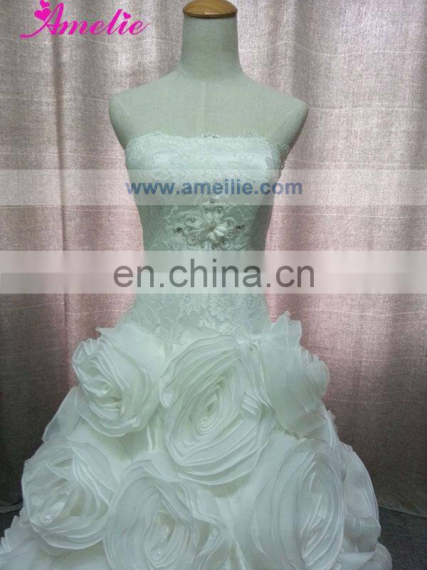 Flower Skirt Ball Gown Wedding Dresses Pictures