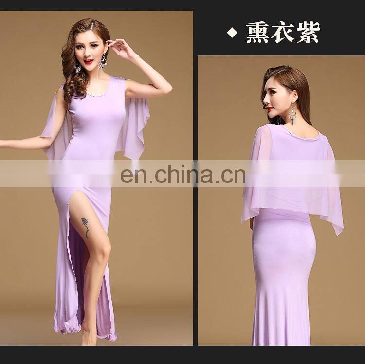 T-5158 Arabic modal long bellydance skirt with short pant set