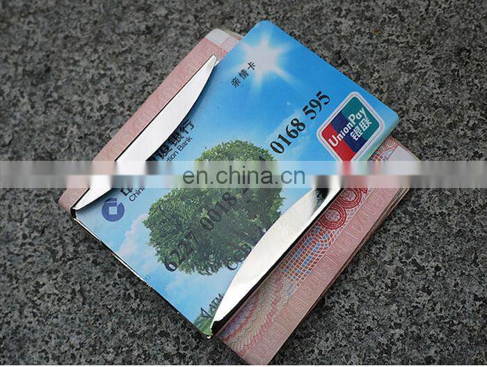 Stainless steel multifunction money clip bottle opener