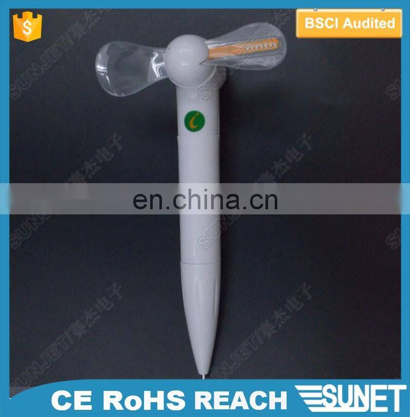 New fashion batteries changed cutom led fan pen
