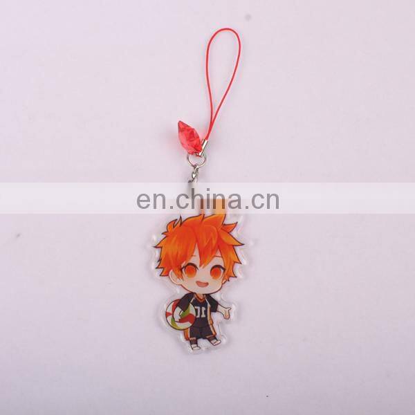 Cheaper Acrylic promotion flashing mobile phone straps custom