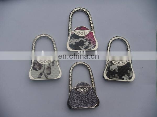 Promotional bag accessory with handbag shape foldable bag hanger