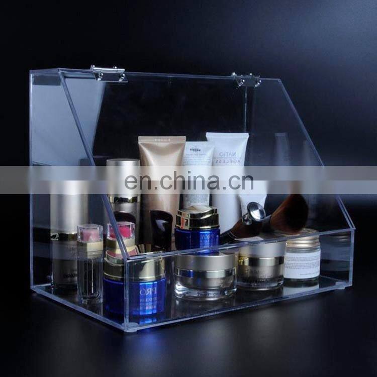High transparent acrylic cosmetic storage display boxes