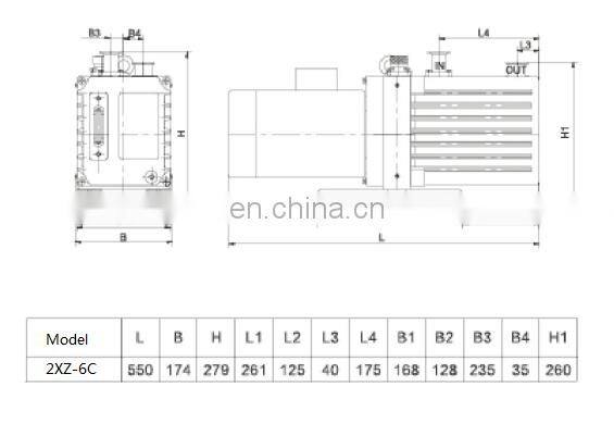 2xz 1L 2L 4L 6L 8L 16L 25L lab using rotary vane vacuum pump