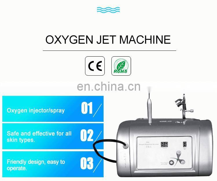 Portable oxygen jet peel water beauty machine oxygen spray machine for facial moisturizing