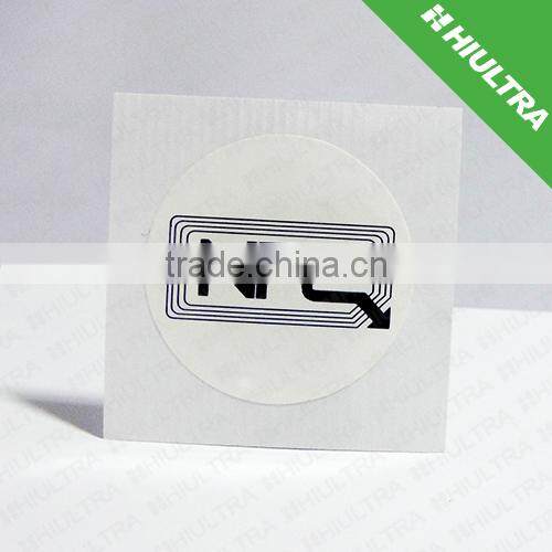 HF Thin Rewritable Printing NFC epoxy sticker / tag with adhesive For Mobile Phone