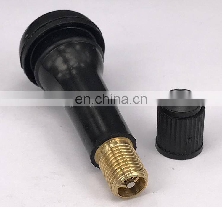 Anti leakage test tubeless tire valve Tr414 nature rubber with alloy
