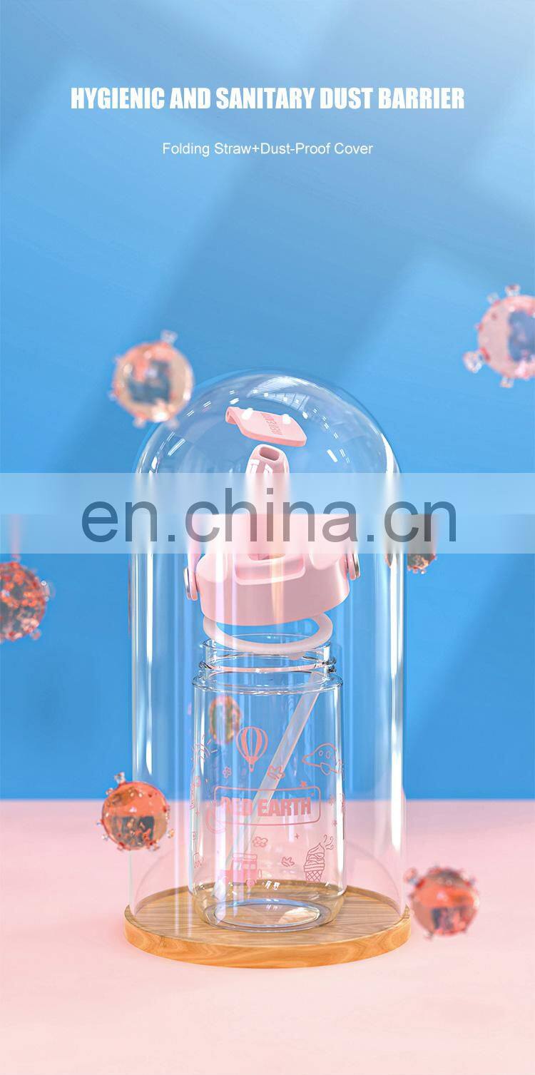 Gint 480ML Wholesale Custom Logo Portable Plastic Tritan Material Water Bottle with Cute Design